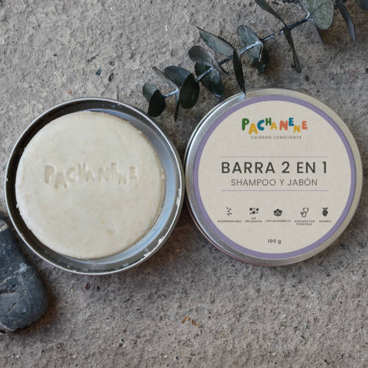 Barra 2 en 1 Shampoo y jabón (100 g)